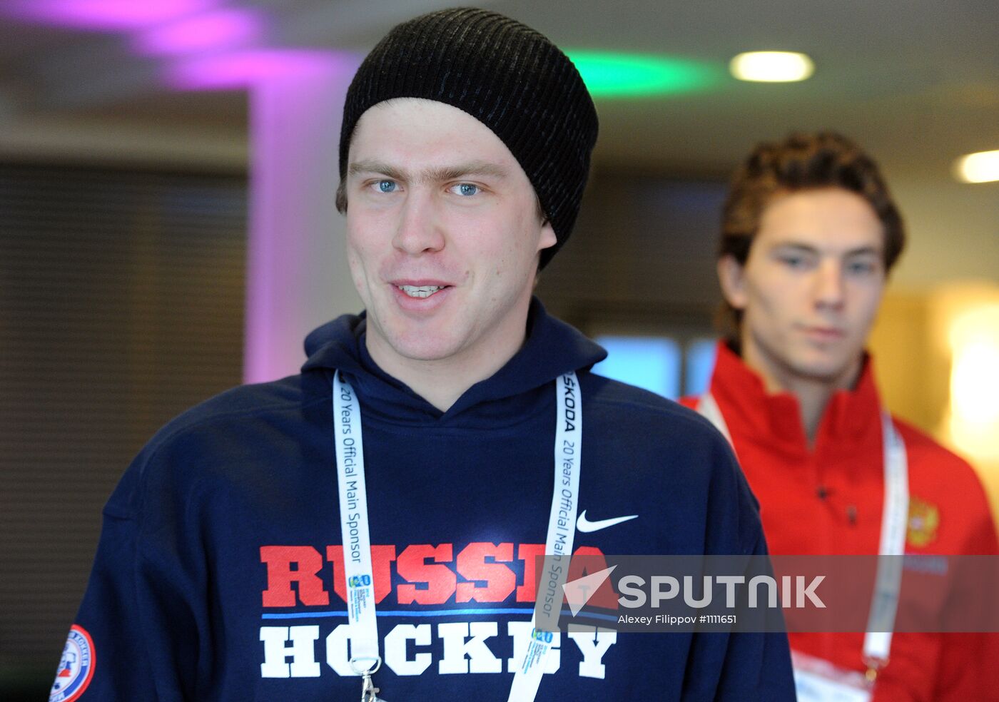 Russian national hockey team in Stockholm