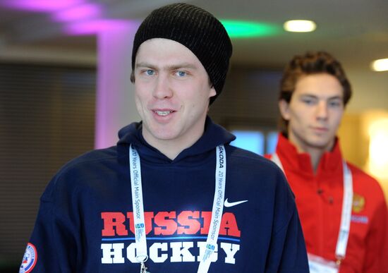 Russian national hockey team in Stockholm