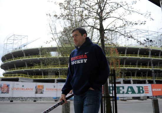Russian national hockey team in Stockholm
