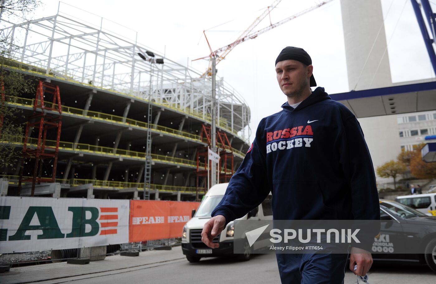 Russian national hockey team in Stockholm