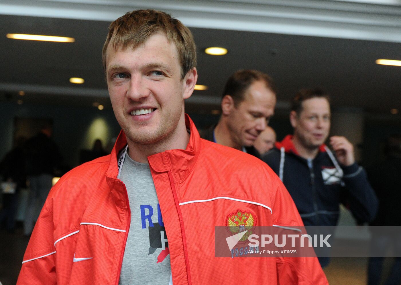 Russian national hockey team in Stockholm