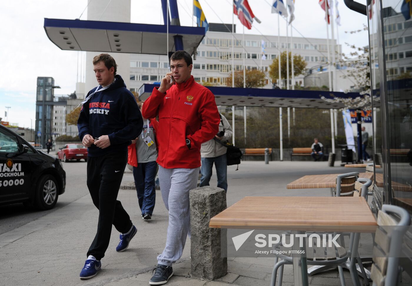 Russian national hockey team in Stockholm