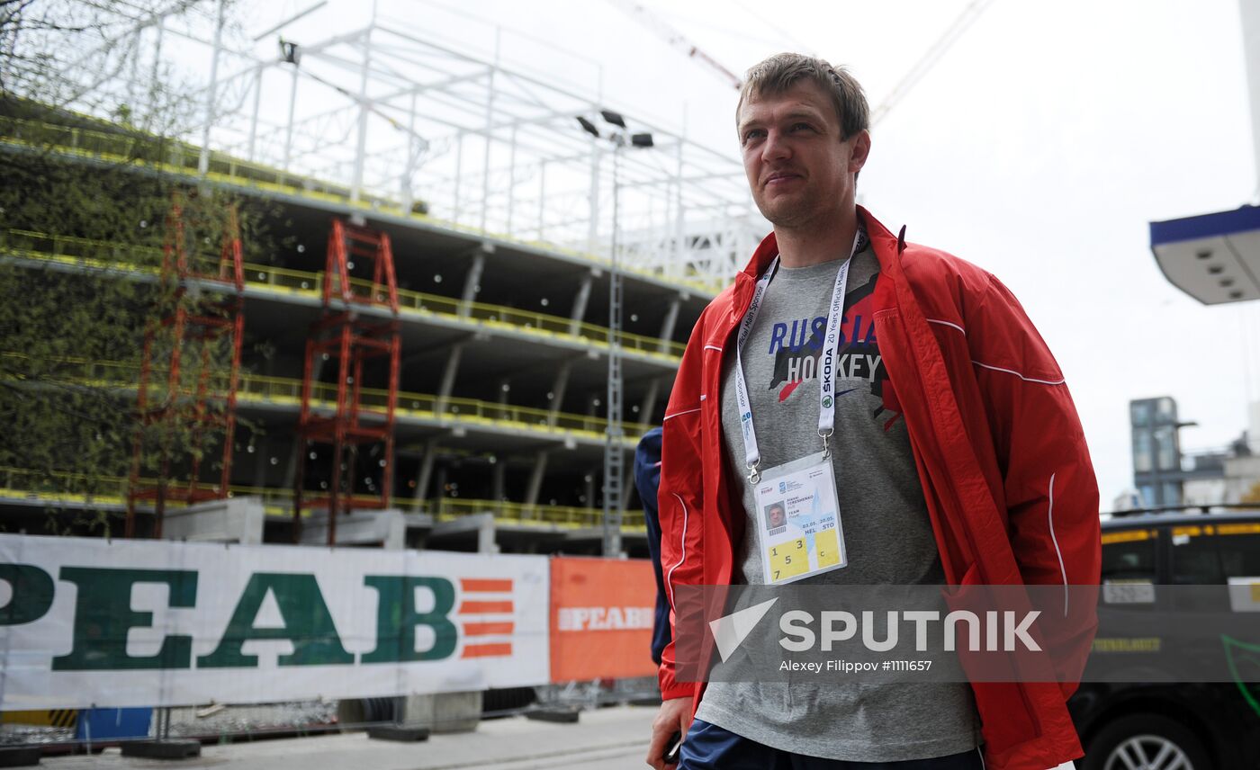 Russian national hockey team in Stockholm