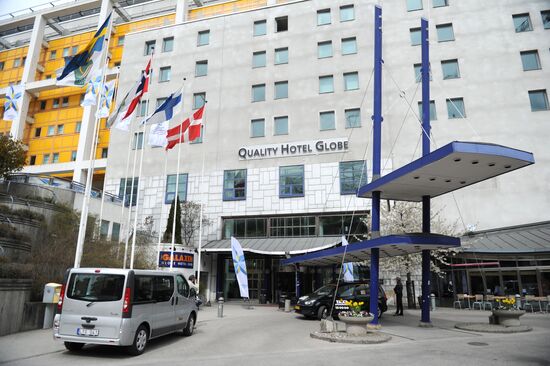 Russian national hockey team in Stockholm