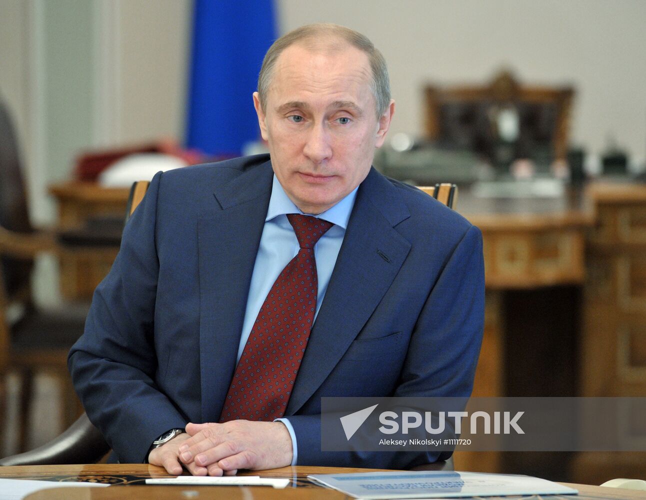 Vladimir Putin holds meeting at Novo-Ogaryovo