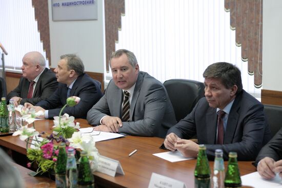 Dmitry Rogozin visits "MIC" "NPO Engineering"