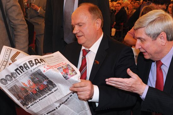 Gala evening dedicated to 100th anniversary of Pravda newspaper