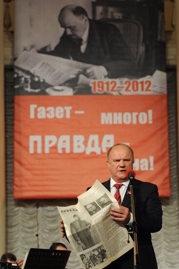 Gala evening dedicated to 100th anniversary of Pravda newspaper