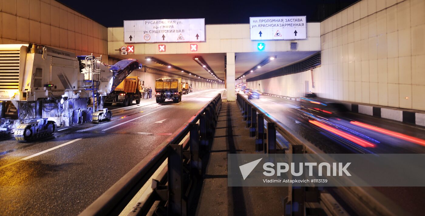 Lefortovo tunnel renovated