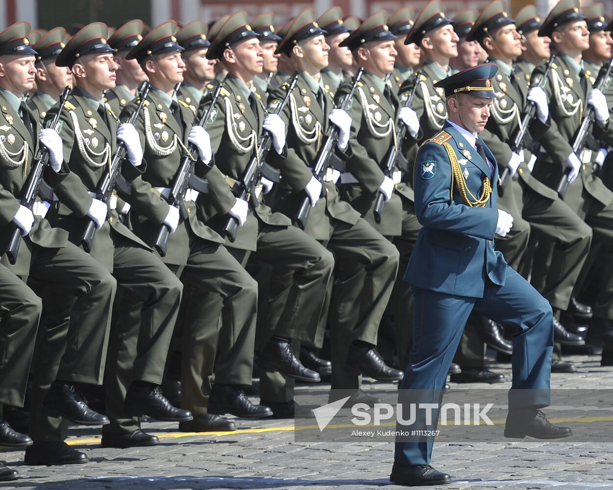 Final rehearsal of Victory Day parade