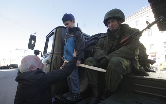 Final rehearsal of Victory Day parade