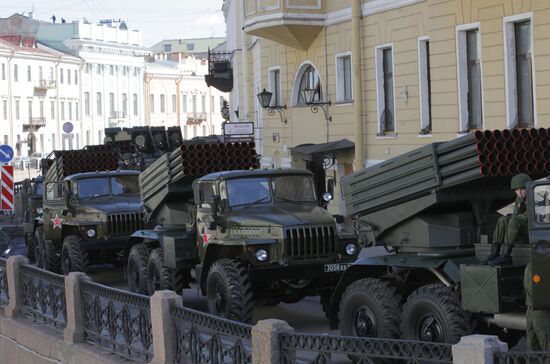 Final rehearsal of Victory Day parade