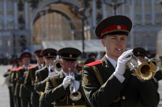 Final rehearsal of Victory Day parade