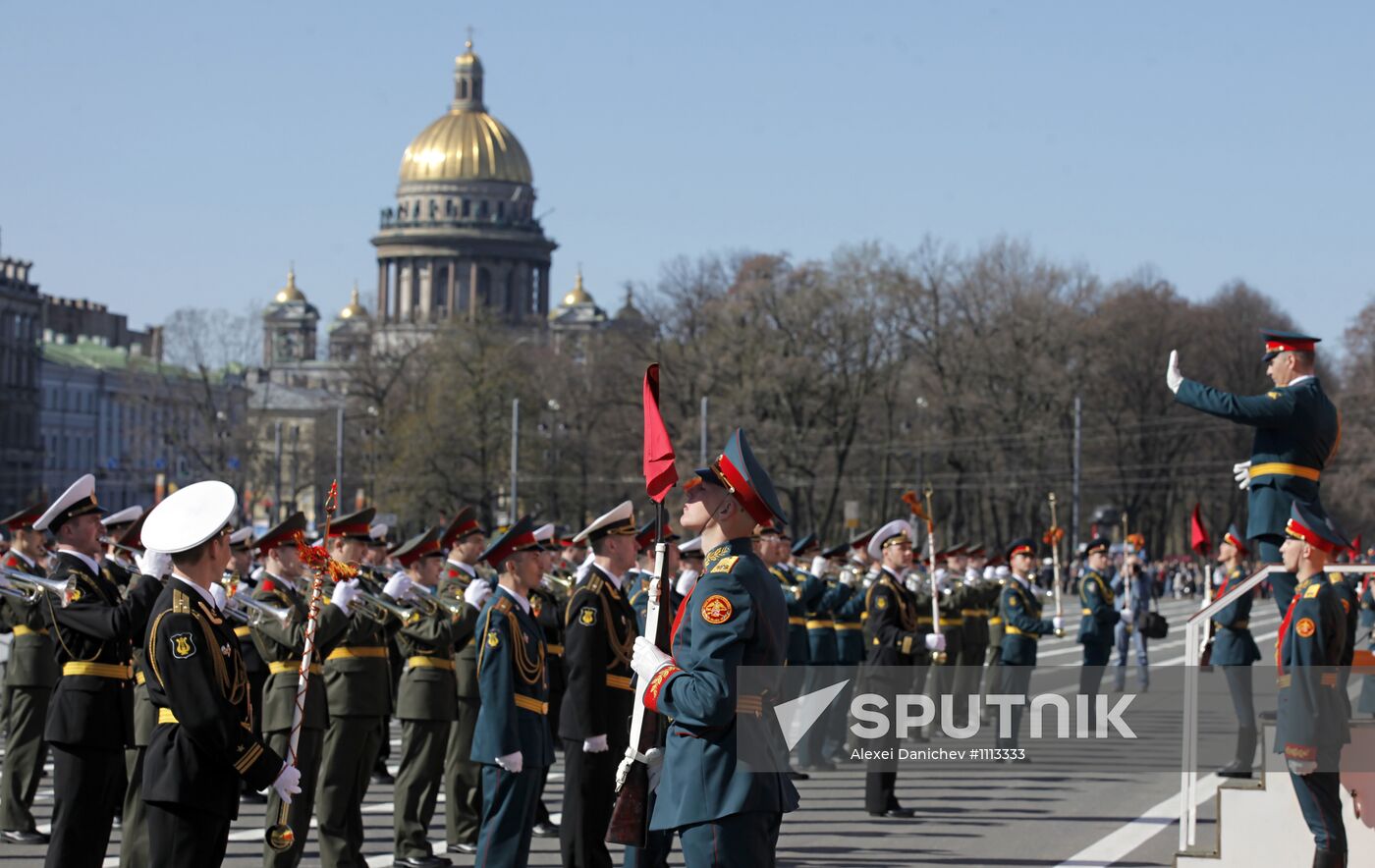Final rehearsal of Victory Day parade