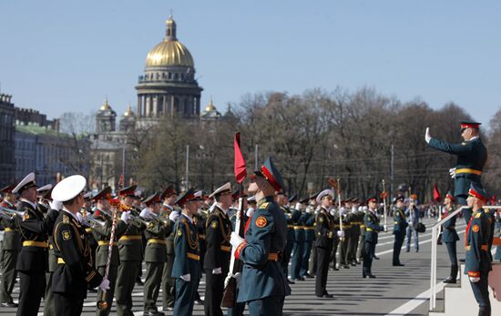 Final rehearsal of Victory Day parade