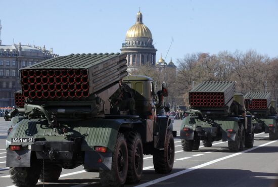 Final rehearsal of Victory Day parade