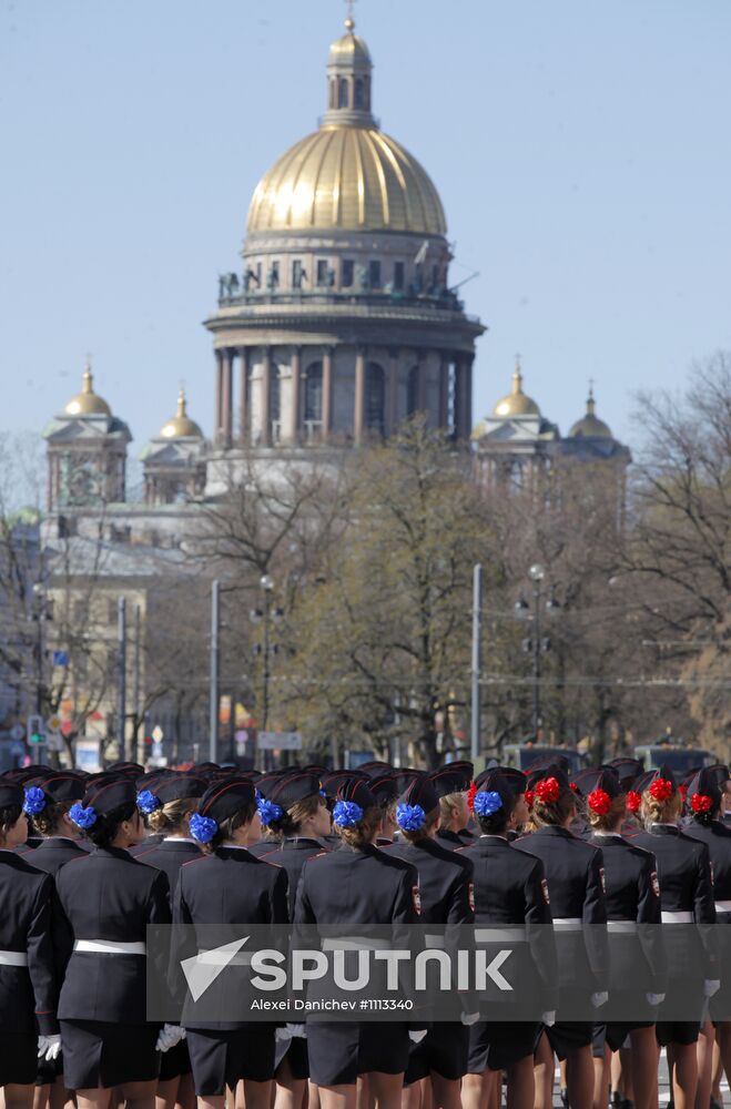Final rehearsal of Victory Day parade