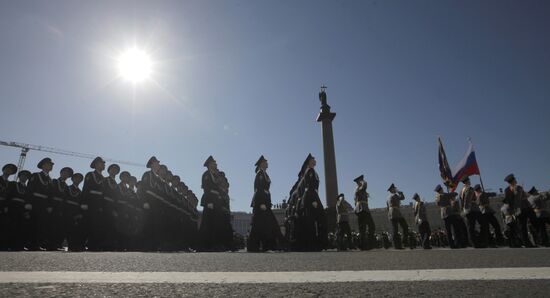 Final rehearsal of Victory Day parade