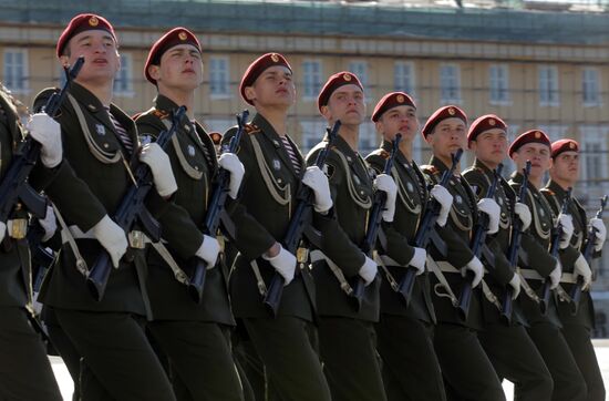 Final rehearsal of Victory Day parade