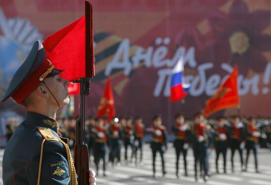 Final rehearsal of Victory Day parade