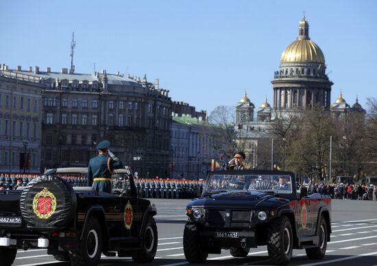Final rehearsal of Victory Day parade