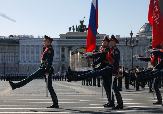 Final rehearsal of Victory Day parade