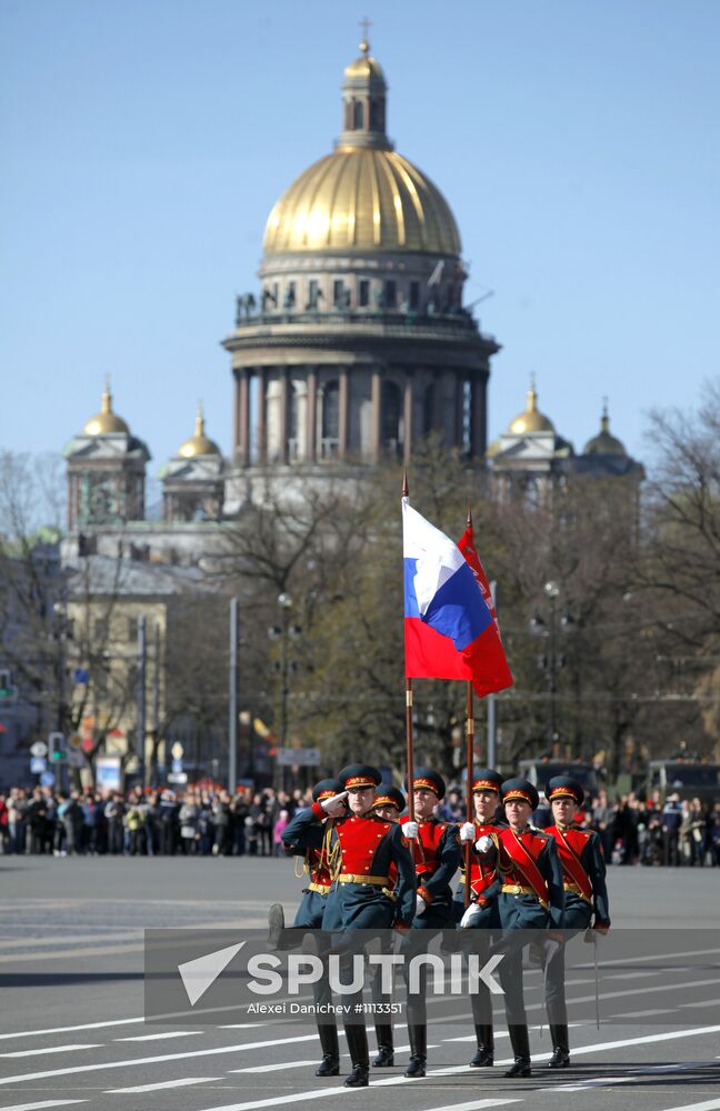 Final rehearsal of Victory Day parade