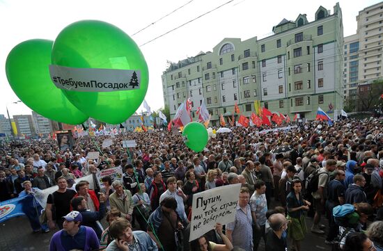 Opposition stages March of Millions in Moscow