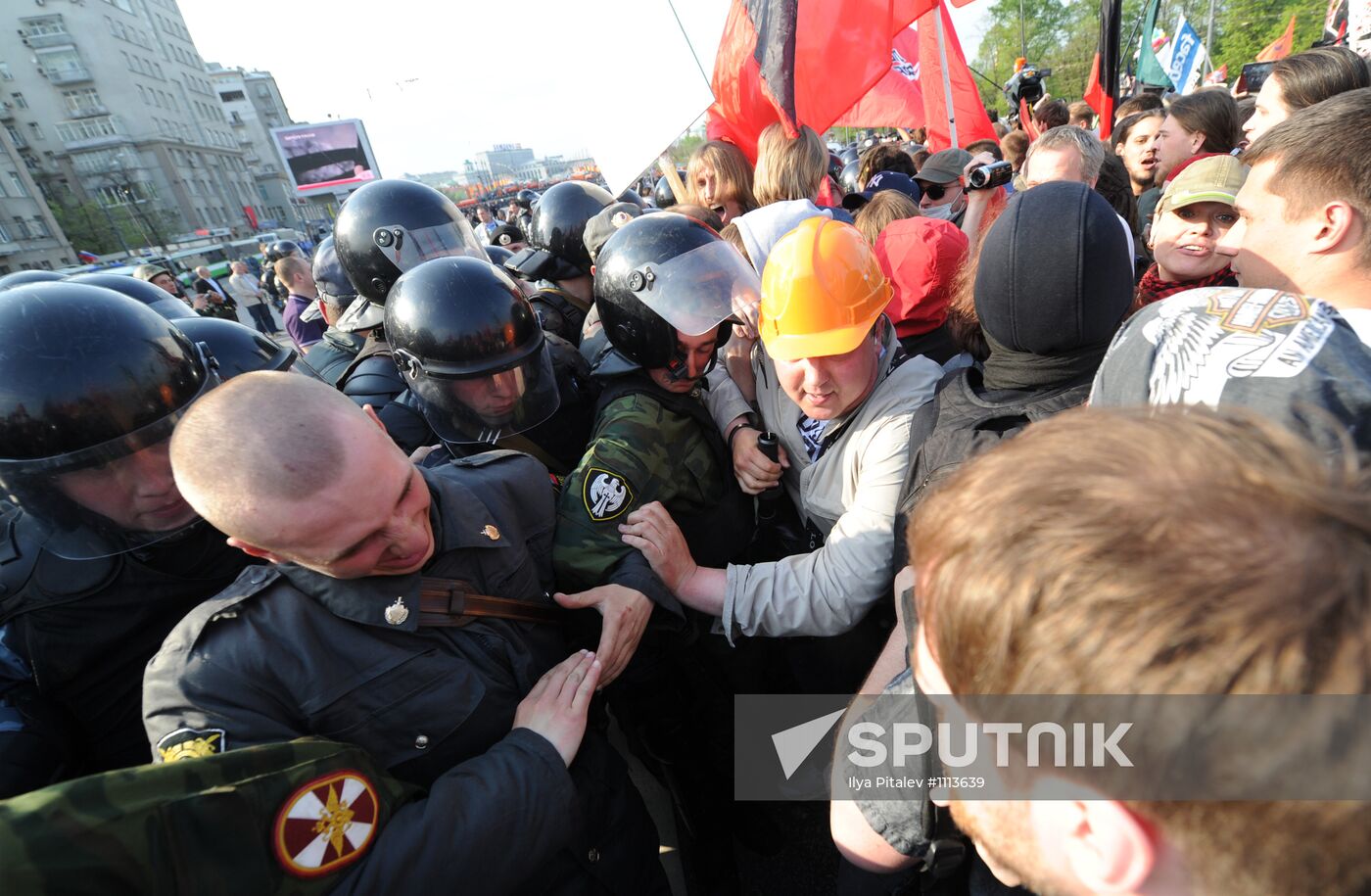 March of Millions participants detained in Moscow