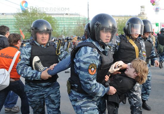 March of Millions participants detained in Moscow