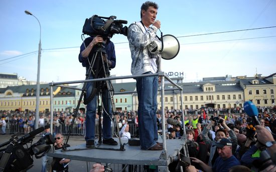 Opposition stages March of Millions rally in Moscow