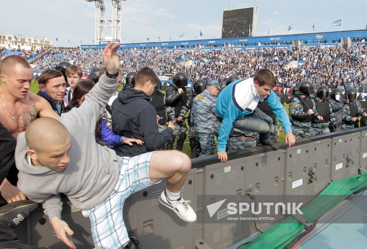Football RFPL. Match Zenit - Spartak