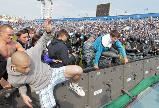 Football RFPL. Match Zenit - Spartak