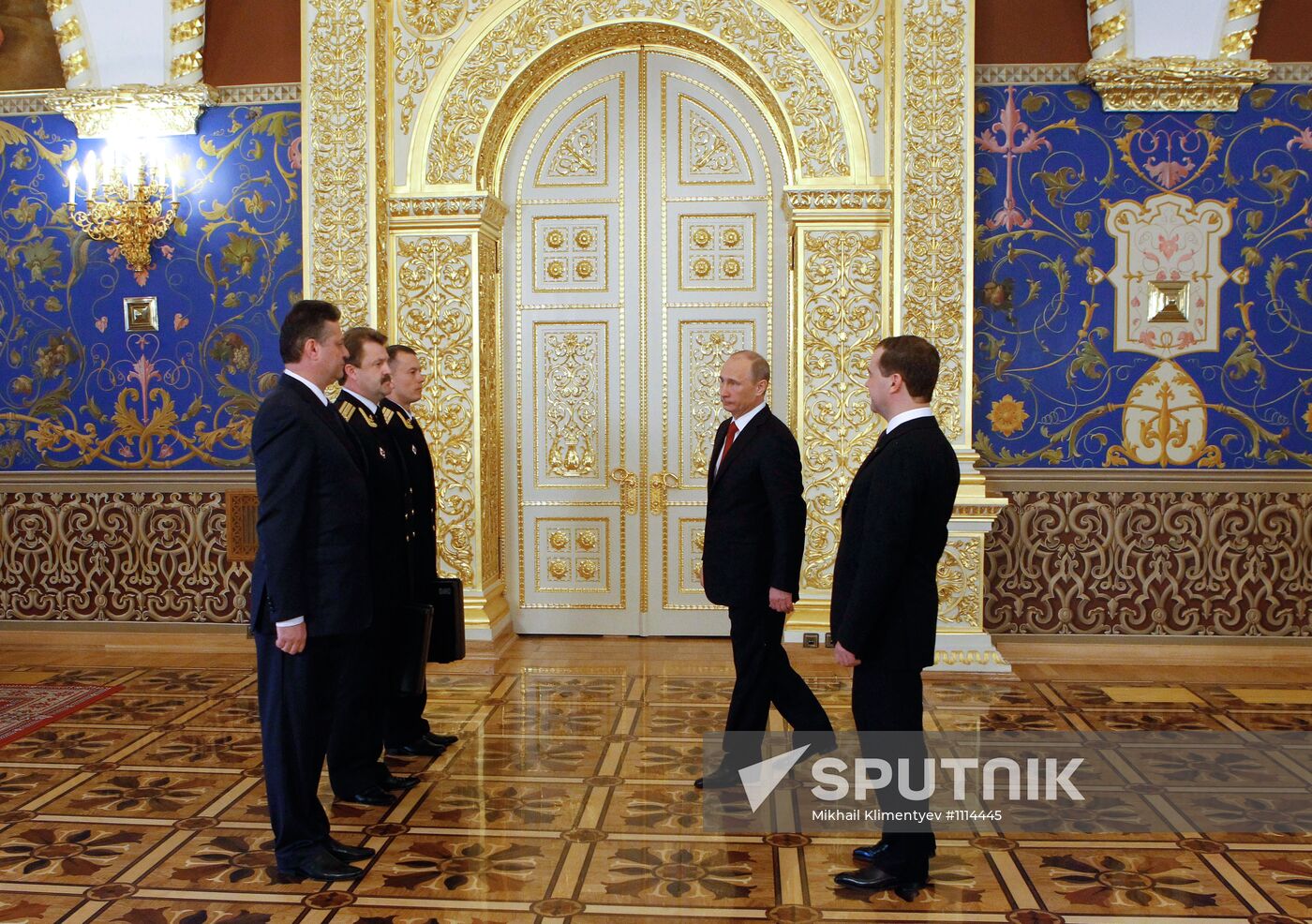 President-elect Vladimir Putin during inauguration ceremony