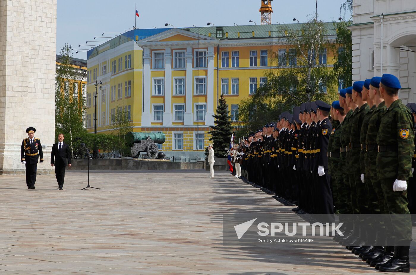 President-elect Vladimir Putin during inauguration ceremony