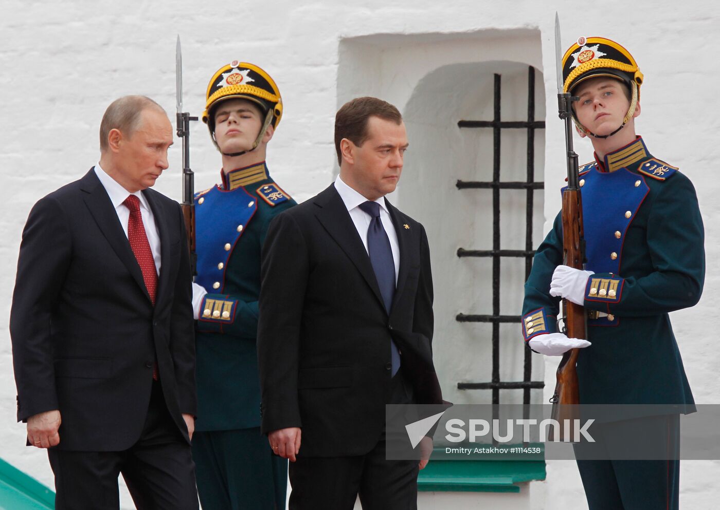 President-elect Vladimir Putin during inauguration ceremony