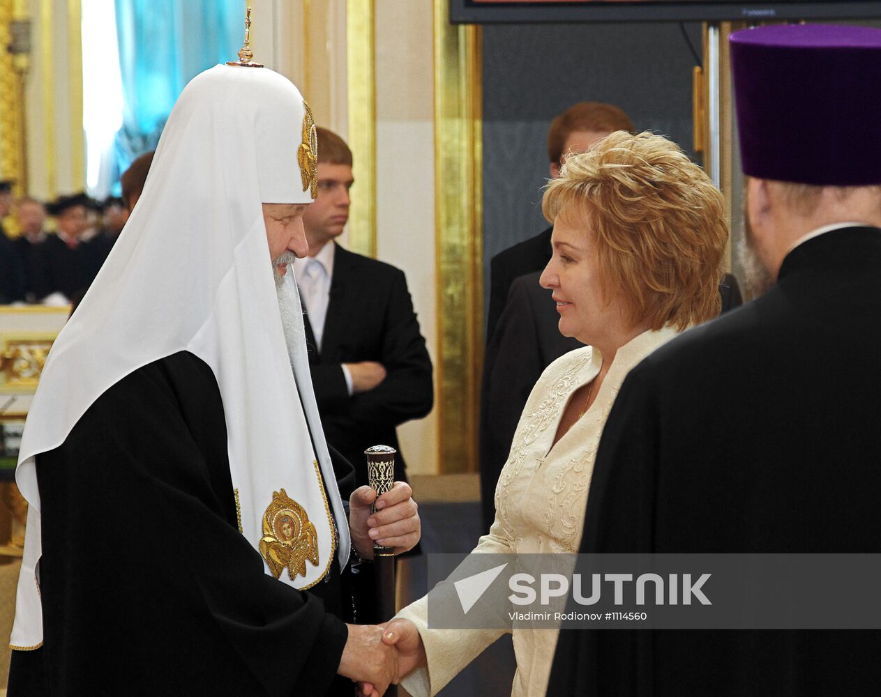 President-elect Vladimir Putin during inauguration ceremony