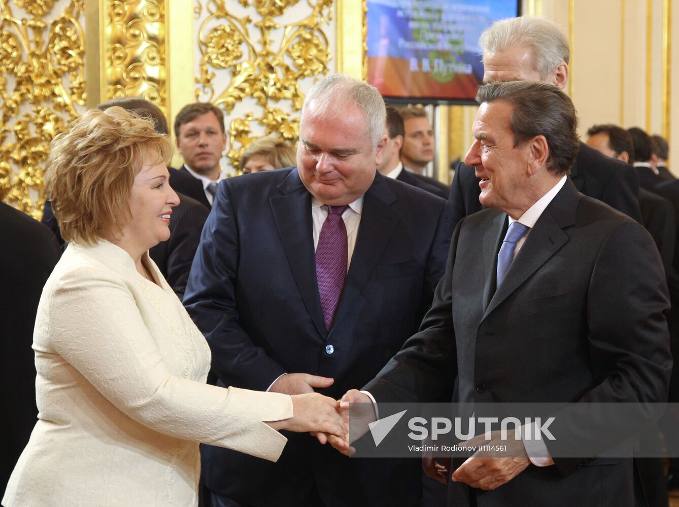 President-elect Vladimir Putin during inauguration ceremony