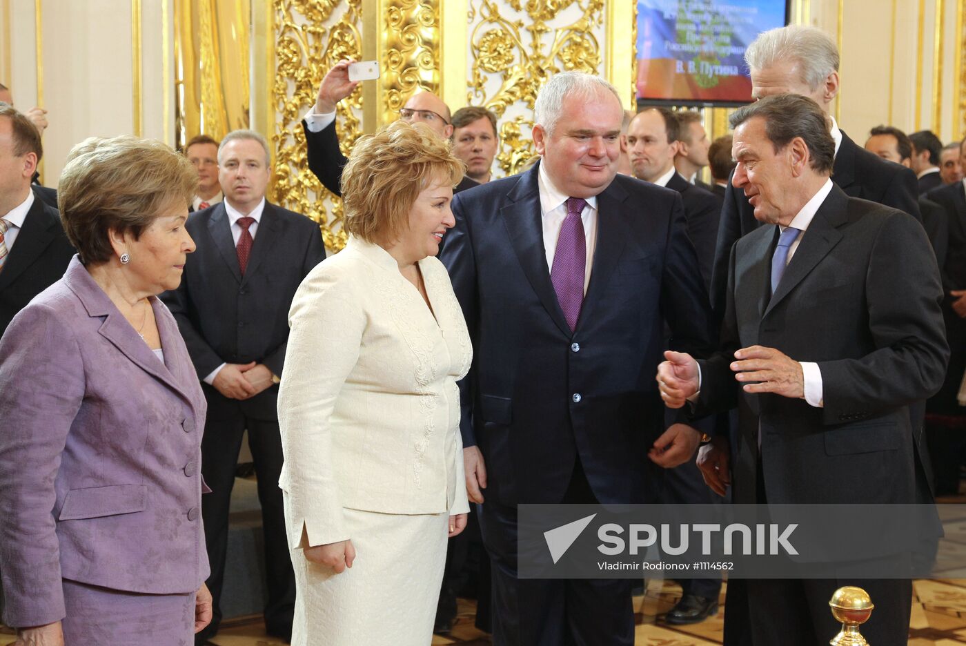 President-elect Vladimir Putin during inauguration ceremony