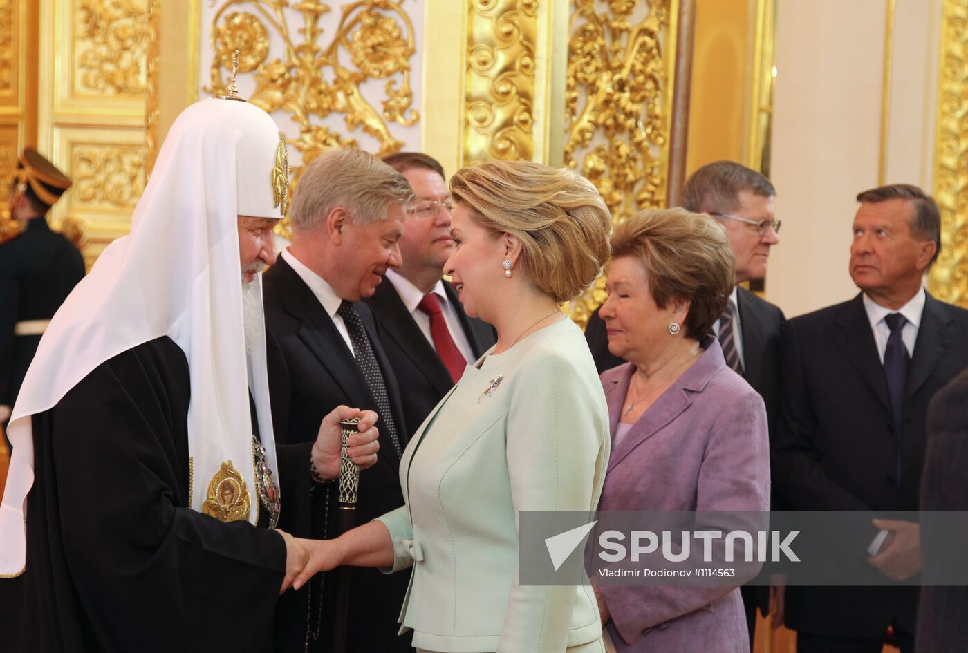 President-elect Vladimir Putin during inauguration ceremony