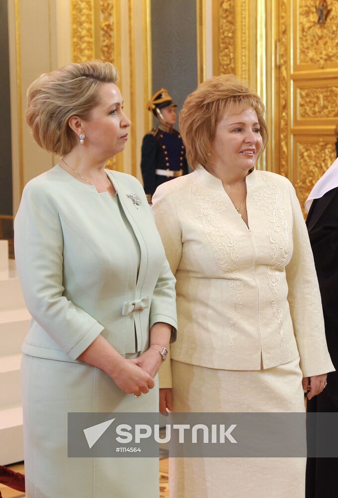 President-elect Vladimir Putin during inauguration ceremony