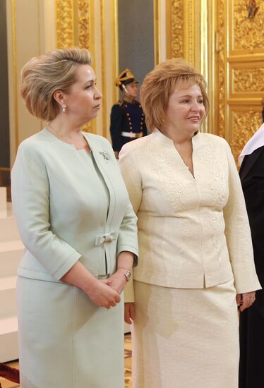 President-elect Vladimir Putin during inauguration ceremony