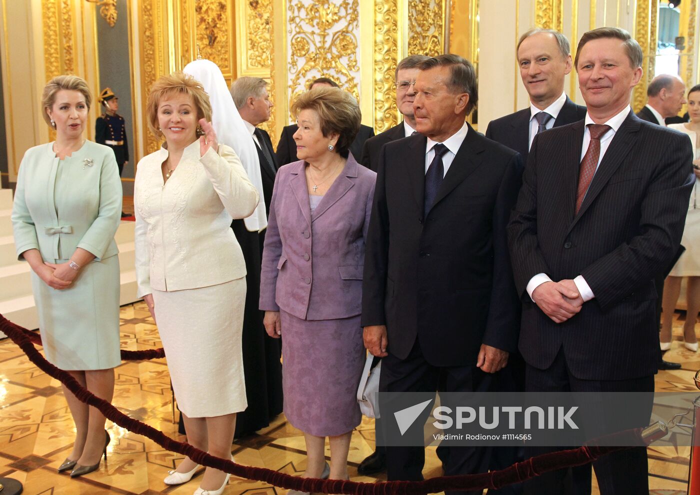 President-elect Vladimir Putin during inauguration ceremony