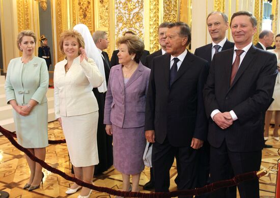 President-elect Vladimir Putin during inauguration ceremony