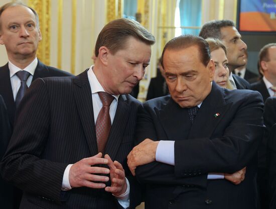 President-elect Vladimir Putin during inauguration ceremony