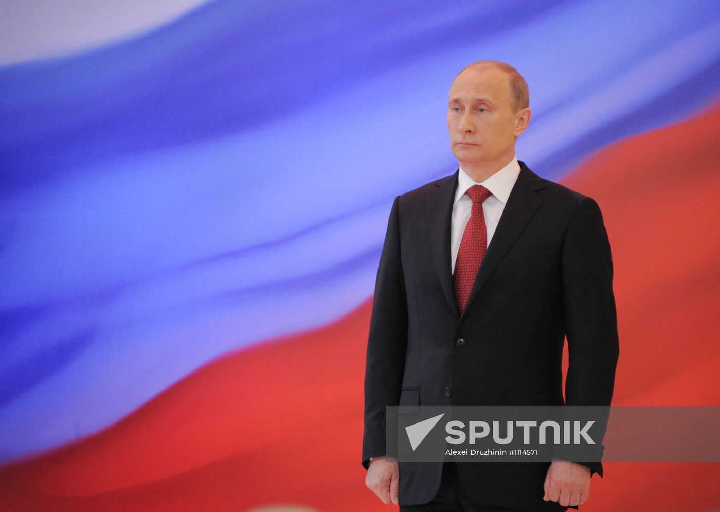 President-elect Vladimir Putin during inauguration ceremony