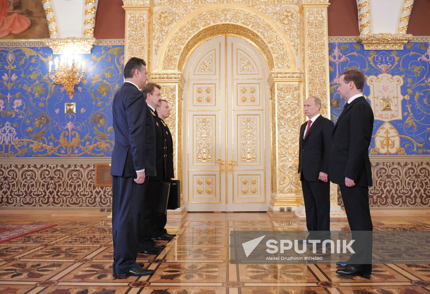 President-elect Vladimir Putin during inauguration ceremony