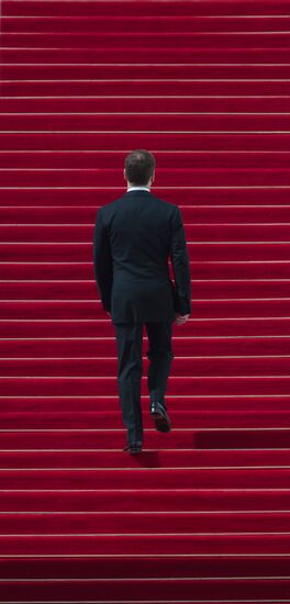 President-elect Vladimir Putin during inauguration ceremony