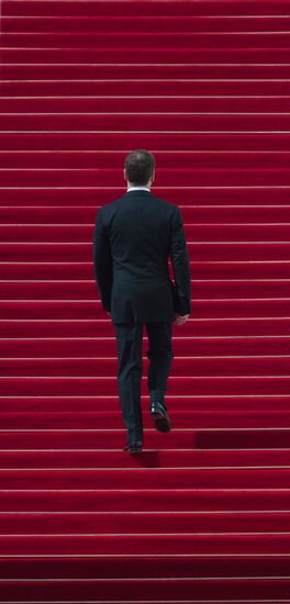 President-elect Vladimir Putin during inauguration ceremony