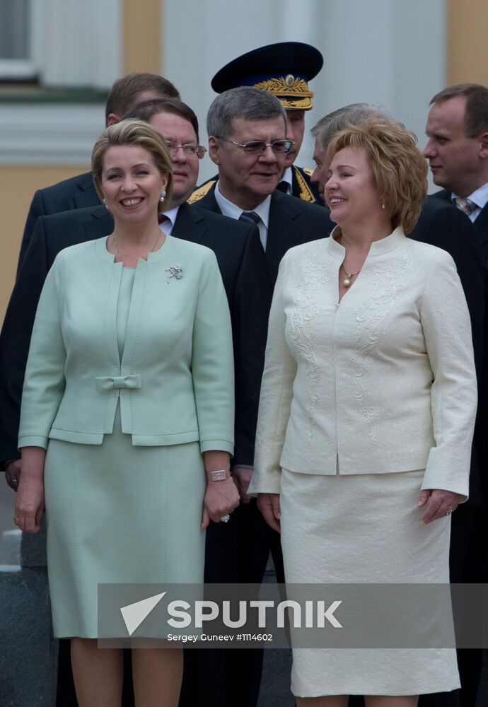 President-elect Vladimir Putin during inauguration ceremony